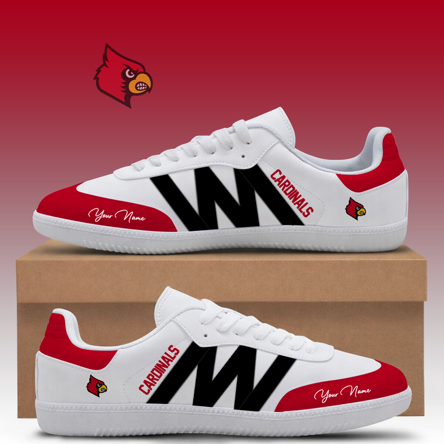 [FAN FAVORITE] NEW CUSTOMIZED NCAA FBS10 ULC LOUISVILLE CARDINALS CLASSIC SNEAKERS