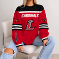[FAN FAVORITE] NEW CUSTOMIZED NCAA FBS10 ULC LOUISVILLE CARDINALS UNISEX SWEATSHIRT