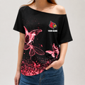 [FAN FAVORITE] NEW CUSTOMIZED NCAA FBS10 ULC LOUISVILLE CARDINALS OFF-SHOULDER SHIRT