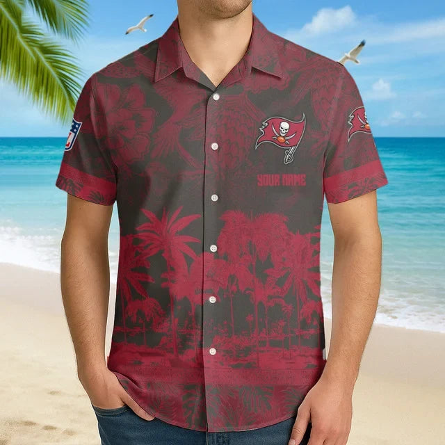 [SPECIAL OFFER] NEW CUSTOMIZED NFL10 TBB TAMPA BAY BUCCANEERS UNISEX HAWAIIAN SHIRT