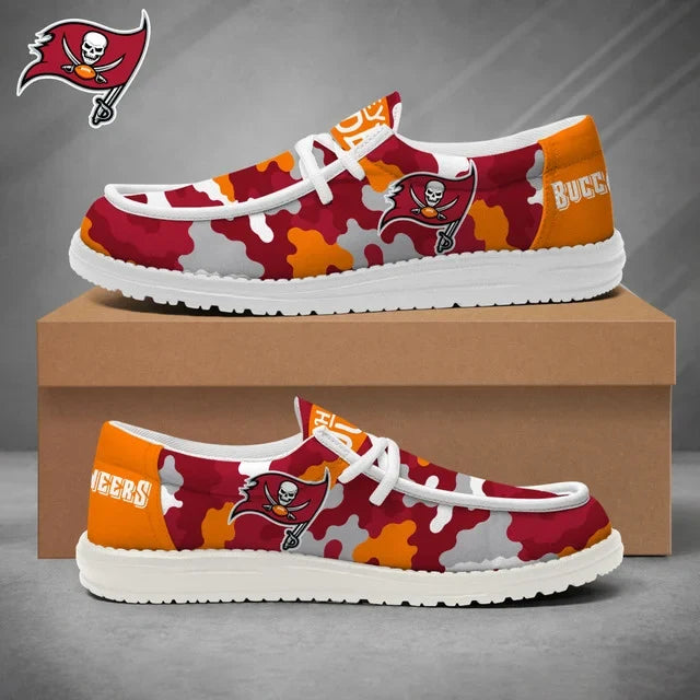 [SPECIAL OFFER] NEW CUSTOMIZED NFL10 TBB TAMPA BAY BUCCANEERS LOAFER SHOES