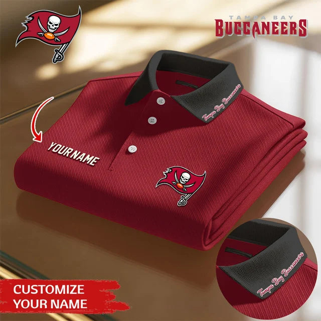 [SPECIAL OFFER] NEW CUSTOMIZED NFL10 TBB TAMPA BAY BUCCANEERS POLO SHIRT