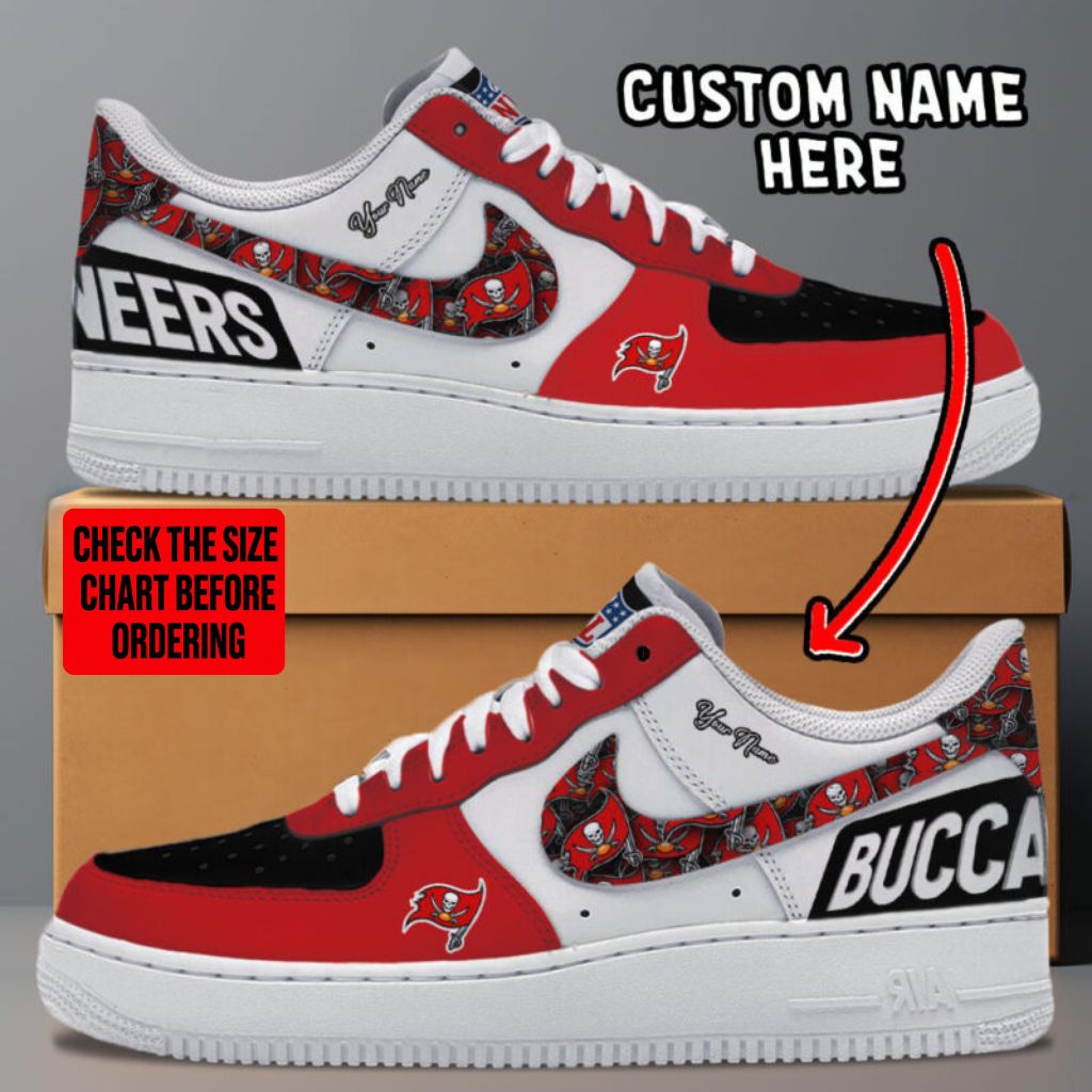 [SPECIAL OFFER] NEW CUSTOMIZED NFL10 TBB TAMPA BAY BUCCANEERS AF1 SNEAKERS