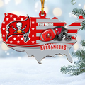 [SPECIAL OFFER] NEW CUSTOMIZED NFL10 TBB TAMPA BAY BUCCANEERS CHRISTMAS ACRYLIC ORNAMENT