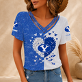 [FAN FAVORITE] NEW CUSTOMIZED NCAA FBS11 BYU BYU COUGARS V-NECK SHIRT
