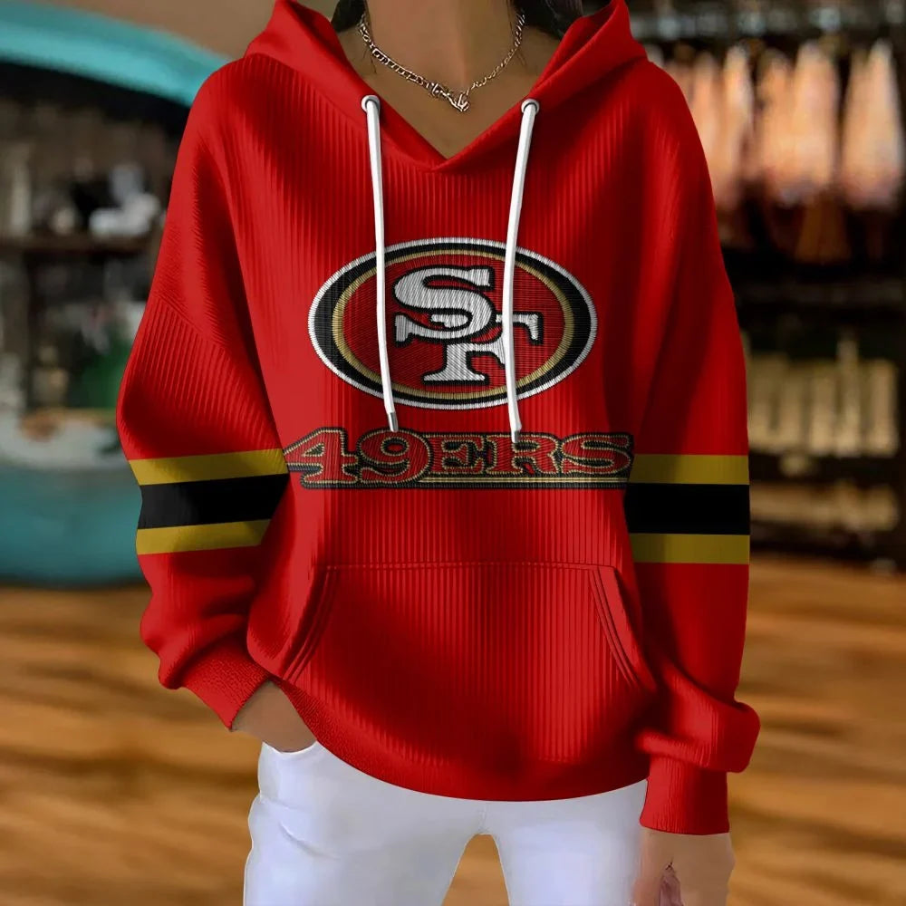 [SPECIAL OFFER] NEW CUSTOMIZED NFL11 SF49 SAN FRANCISCO 49ERS RIBBED HOODIE & SWEATSHIRT