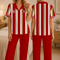 [SPECIAL OFFER] NEW CUSTOMIZED NFL11 SF49 SAN FRANCISCO 49ERS SHORT SLEEVE & LONG PANTS PAJAMAS SET