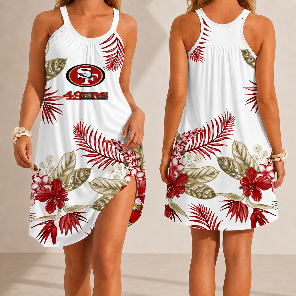 [SPECIAL OFFER] NEW CUSTOMIZED NFL11 SF49 SAN FRANCISCO 49ERS CAMISOLE DRESS