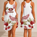 [SPECIAL OFFER] NEW CUSTOMIZED NFL11 SF49 SAN FRANCISCO 49ERS CAMISOLE DRESS