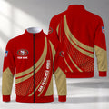 [SPECIAL OFFER] NEW CUSTOMIZED NFL11 SF49 SAN FRANCISCO 49ERS STAND COLLAR JACKET
