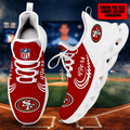 [SPECIAL OFFER] NEW CUSTOMIZED NFL11 SF49 SAN FRANCISCO 49ERS MAX SOUL SHOES