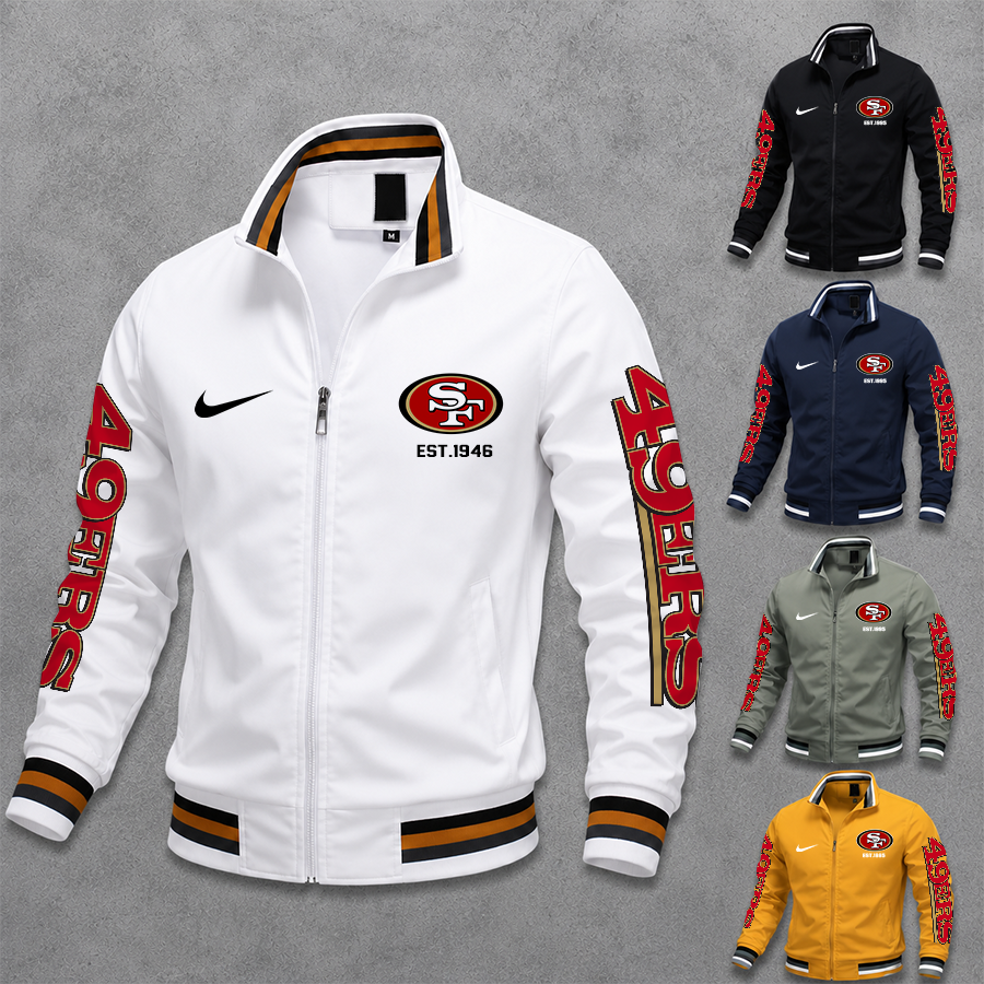 [SPECIAL OFFER] NEW CUSTOMIZED NFL11 SF49 SAN FRANCISCO 49ERS MEN'S CASUAL JACKET