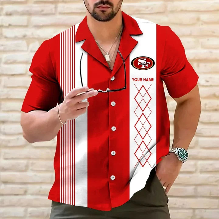 [SPECIAL OFFER] NEW CUSTOMIZED NFL11 SF49 SAN FRANCISCO 49ERS HAWAIIAN SHIRT