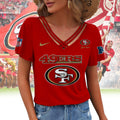 [SPECIAL OFFER] NEW CUSTOMIZED NFL11 SF49 SAN FRANCISCO 49ERS V-NECK SHIRT