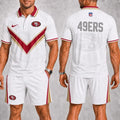 [SPECIAL OFFER] NEW CUSTOMIZED NFL11 SF49 SAN FRANCISCO 49ERS POLO SHIRT & SHORT PANTS