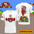 [SPECIAL OFFER] NEW CUSTOMIZED NFL11 SF49 SAN FRANCISCO 49ERS SUPER MARIO T-SHIRT, HOODIE, ZIP HOODIE