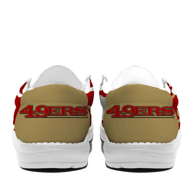 [SPECIAL OFFER] NEW CUSTOMIZED NFL11 SF49 SAN FRANCISCO 49ERS LOAFER SHOES