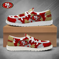 [SPECIAL OFFER] NEW CUSTOMIZED NFL11 SF49 SAN FRANCISCO 49ERS LOAFER SHOES
