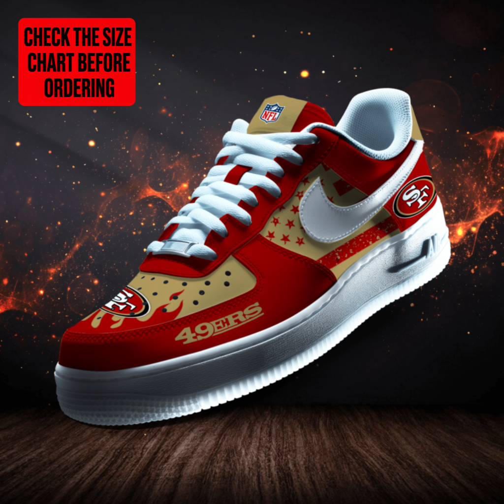[SPECIAL OFFER] NEW CUSTOMIZED NFL11 SF49 SAN FRANCISCO 49ERS AF1 SNEAKERS