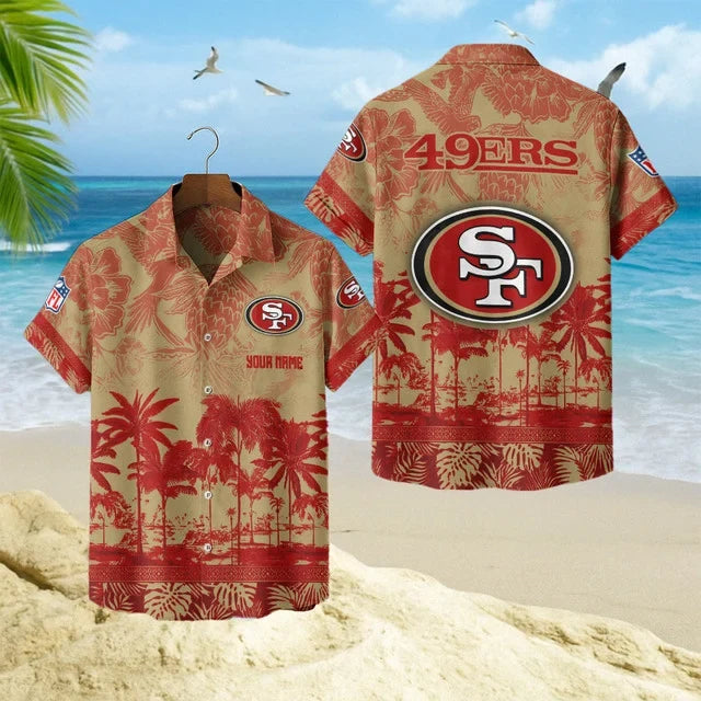 [SPECIAL OFFER] NEW CUSTOMIZED NFL11 SF49 SAN FRANCISCO 49ERS UNISEX HAWAIIAN SHIRT