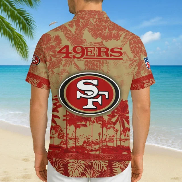 [SPECIAL OFFER] NEW CUSTOMIZED NFL11 SF49 SAN FRANCISCO 49ERS UNISEX HAWAIIAN SHIRT