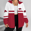 [FAN FAVORITE] NEW CUSTOMIZED NCAA FBS12 AKR ARKANSAS RAZORBACKS ZIP HOODIE