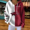 [FAN FAVORITE] NEW CUSTOMIZED NCAA FBS12 AKR ARKANSAS RAZORBACKS RIBBED HOODIE & SWEATSHIRT