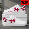 [FAN FAVORITE] NEW CUSTOMIZED NCAA FBS12 AKR ARKANSAS RAZORBACKS AF1 SHOES