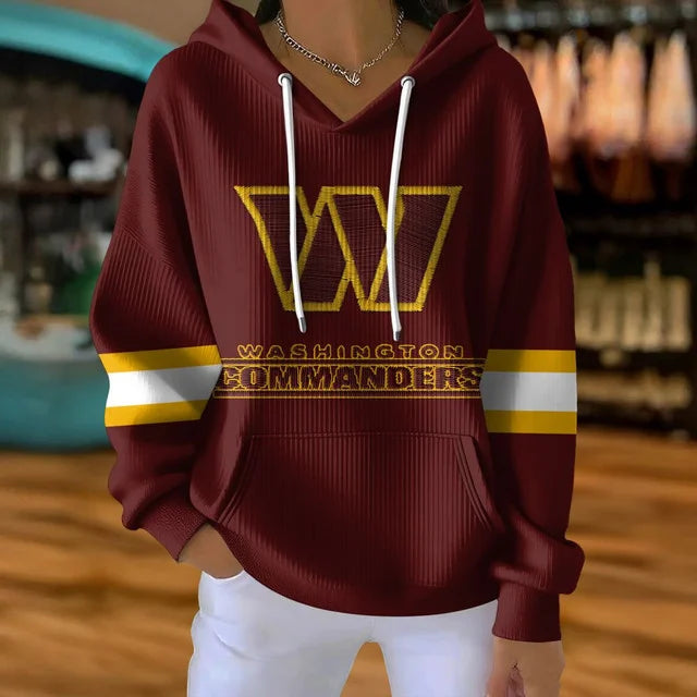 [SPECIAL OFFER] NEW CUSTOMIZED NFL12 WTC WASHINGTON COMMANDERS RIBBED HOODIE & SWEATSHIRT