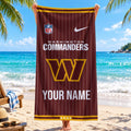 [SPECIAL OFFER] NEW CUSTOMIZED NFL12 WTC WASHINGTON COMMANDERS BEACH TOWEL