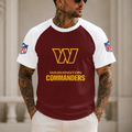 [SPECIAL OFFER] NEW CUSTOMIZED NFL12 WTC WASHINGTON COMMANDERS RAGLAN TEE