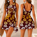 [SPECIAL OFFER] NEW CUSTOMIZED NFL12 WTC WASHINGTON COMMANDERS WOMEN'S SUMMER SKORT DRESS