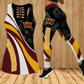 [SPECIAL OFFER] NEW CUSTOMIZED NFL12 WTC WASHINGTON COMMANDERS HOLLOW TANK TOP & LEGGINGS SET