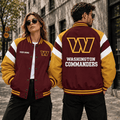 [SPECIAL OFFER] NEW CUSTOMIZED NFL12 WTC WASHINGTON COMMANDERS SATIN VARSITY & BASEBALL JACKET
