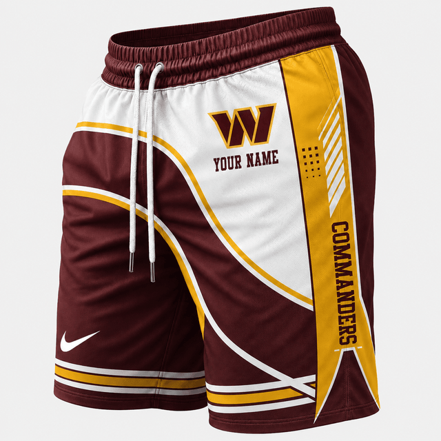 [SPECIAL OFFER] NEW CUSTOMIZED NFL12 WTC WASHINGTON COMMANDERS SHORT PANTS