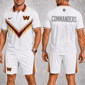 [SPECIAL OFFER] NEW CUSTOMIZED NFL12 WTC WASHINGTON COMMANDERS POLO SHIRT & SHORT PANTS