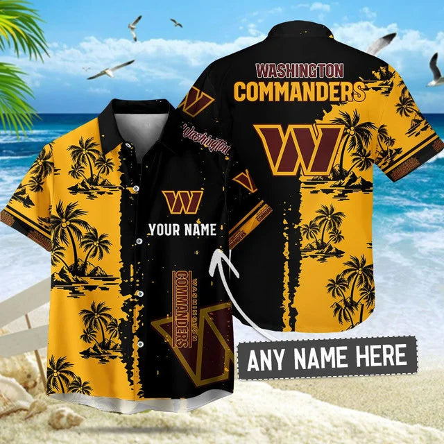 [SPECIAL OFFER] NEW CUSTOMIZED NFL12 WTC WASHINGTON COMMANDERS UNISEX HAWAIIAN SHIRT & SHORTS SET