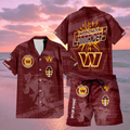 [SPECIAL OFFER] NEW CUSTOMIZED NFL12 WTC WASHINGTON COMMANDERS UNISEX HAWAIIAN SHIRT & SHORTS SET