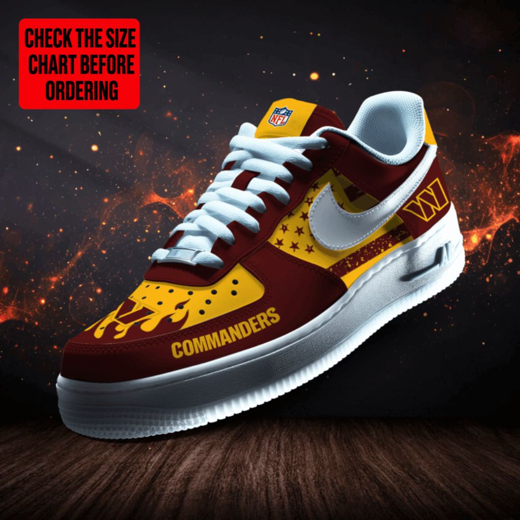 [SPECIAL OFFER] NEW CUSTOMIZED NFL12 WTC WASHINGTON COMMANDERS AF1 SNEAKERS