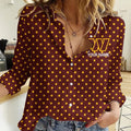 [SPECIAL OFFER] NEW CUSTOMIZED NFL12 WTC WASHINGTON COMMANDERS WOMEN CASUAL SHIRT