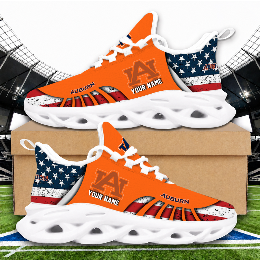 [FAN FAVORITE] NEW CUSTOMIZED NCAA FBS13 ABT AUBURN TIGERS CLUNKY SNEAKERS