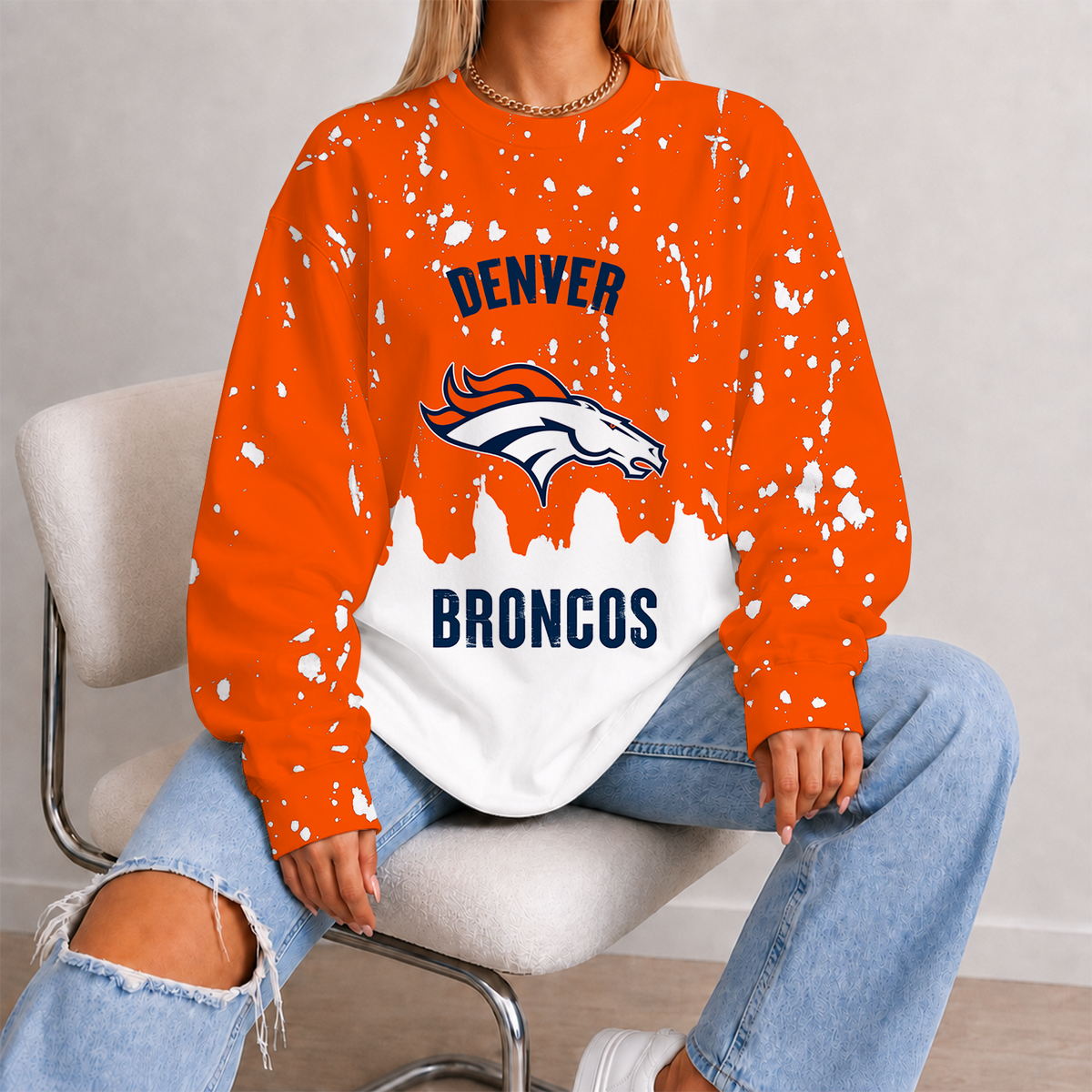 [SPECIAL OFFER] NEW CUSTOMIZED NFL13 DVB DENVER BRONCOS UNISEX SWEATSHIRT
