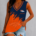 [SPECIAL OFFER] NEW CUSTOMIZED NFL13 DVB DENVER BRONCOS WOMEN'S V-NECK TANK TOP