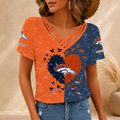 [SPECIAL OFFER] NEW CUSTOMIZED NFL13 DVB DENVER BRONCOS V-NECK SHIRT