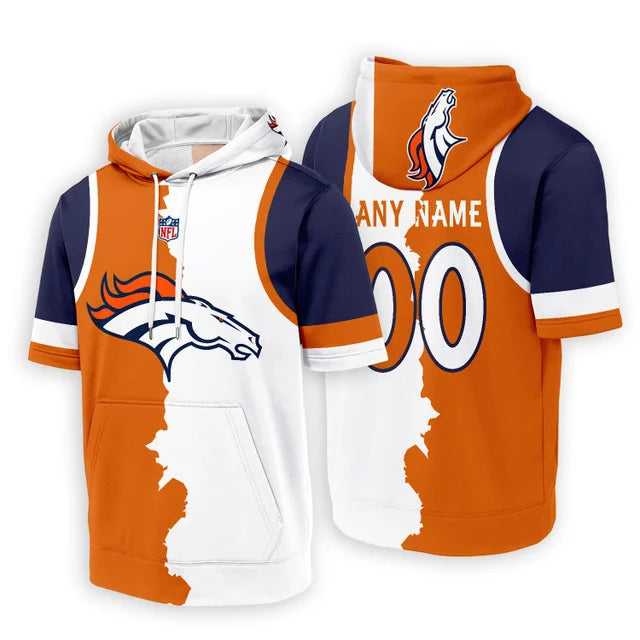 [SPECIAL OFFER] NEW CUSTOMIZED NFL13 DVB DENVER BRONCOS SHORT SLEEVE HOODIE T-SHIRT
