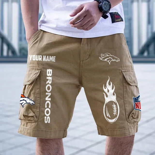 [SPECIAL OFFER] NEW CUSTOMIZED NFL13 DVB DENVER BRONCOS CARGO SHORTS