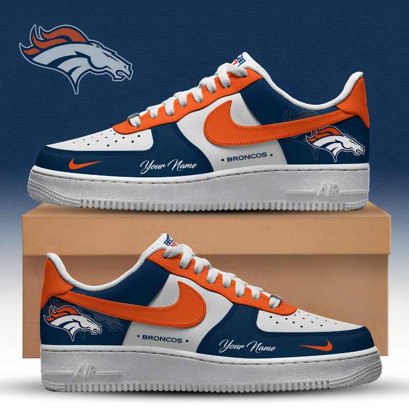 [SPECIAL OFFER] NEW CUSTOMIZED NFL13 DVB DENVER BRONCOS AF1 SNEAKERS