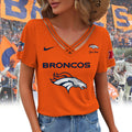 [SPECIAL OFFER] NEW CUSTOMIZED NFL13 DVB DENVER BRONCOS V-NECK SHIRT