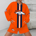 [SPECIAL OFFER] NEW CUSTOMIZED NFL13 DVB DENVER BRONCOS UNISEX SWEATSHIRT & SHORTS SET