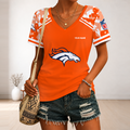 [SPECIAL OFFER] NEW CUSTOMIZED NFL13 DVB DENVER BRONCOS V-NECK FEMALE SHIRT